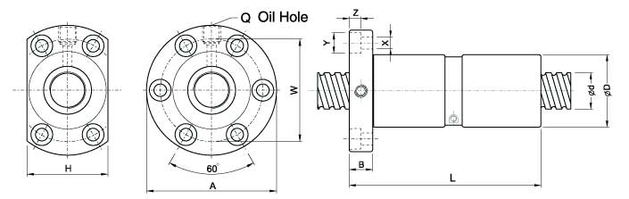 DFI8010-4、滾珠絲杠軸承