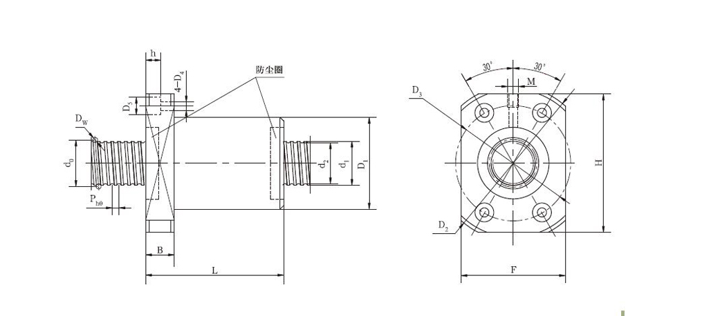 JF10040-4滾珠絲杠